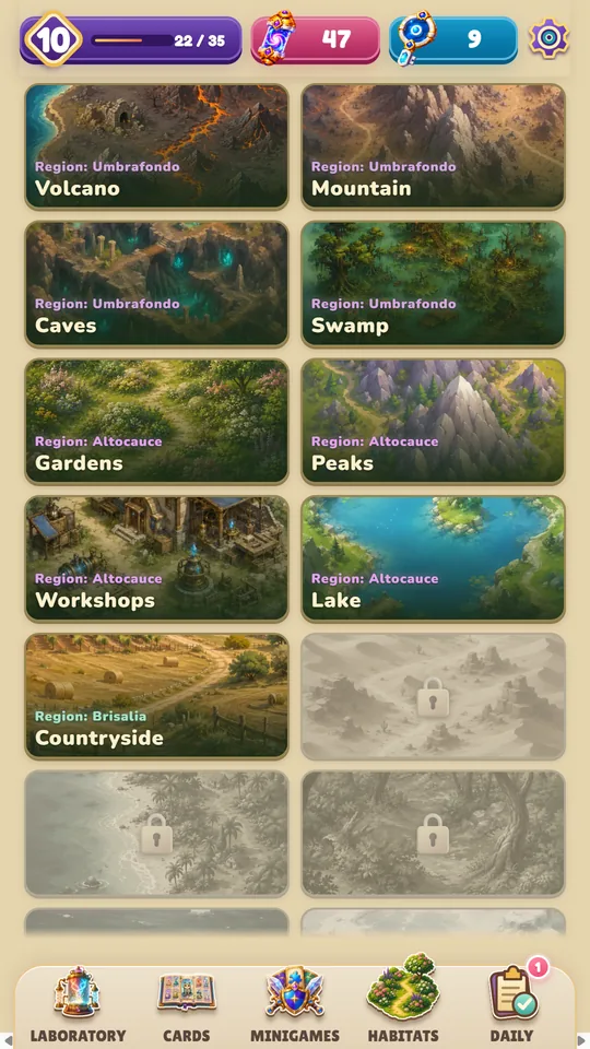 The habitat map